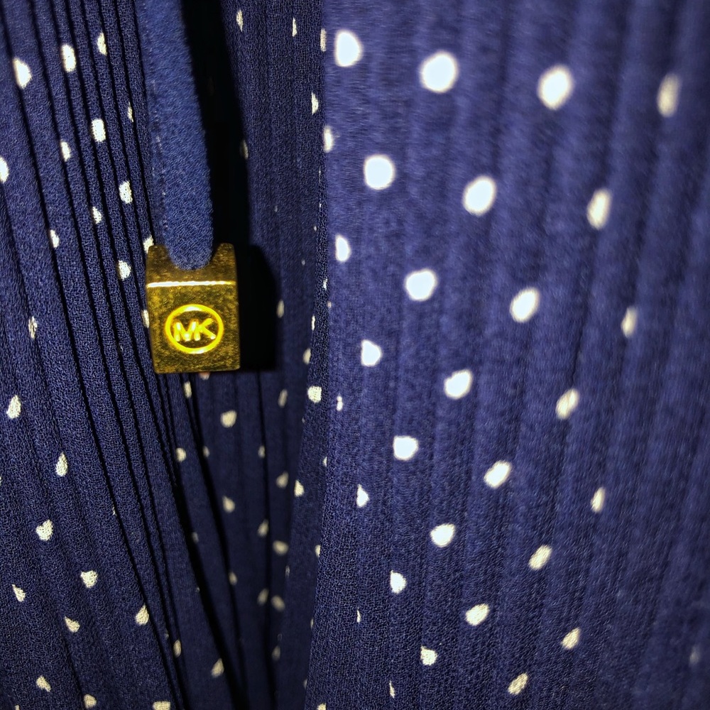 SOLD‼️ Michael Kors Navy Polka Dot Dress - Picture 5 of 6